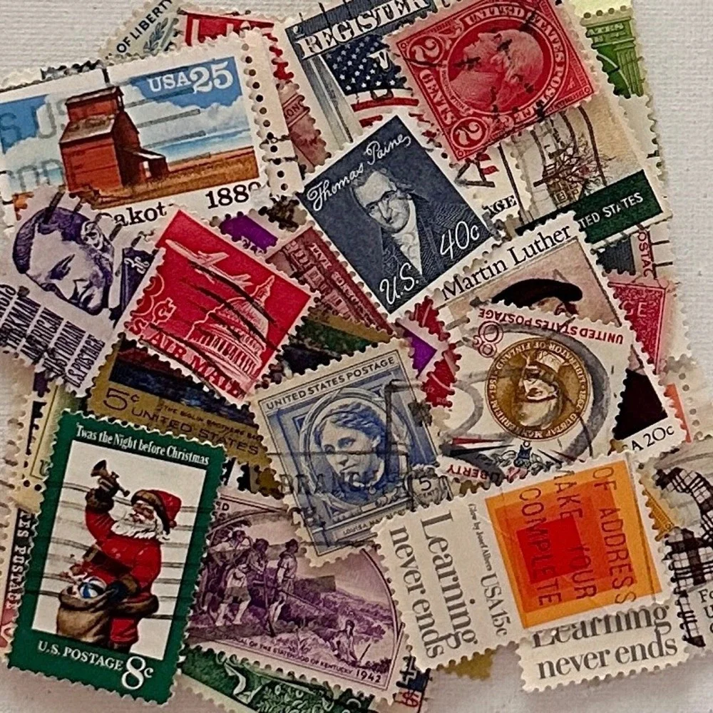 Pack of 50 Antique and Vintage US Postage Stamps